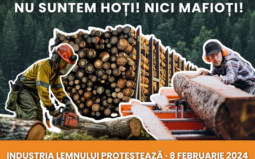 Industria lemnului declanșează proteste în toată țara. „Cerem lemn legal, la prețuri corecte în piață!”